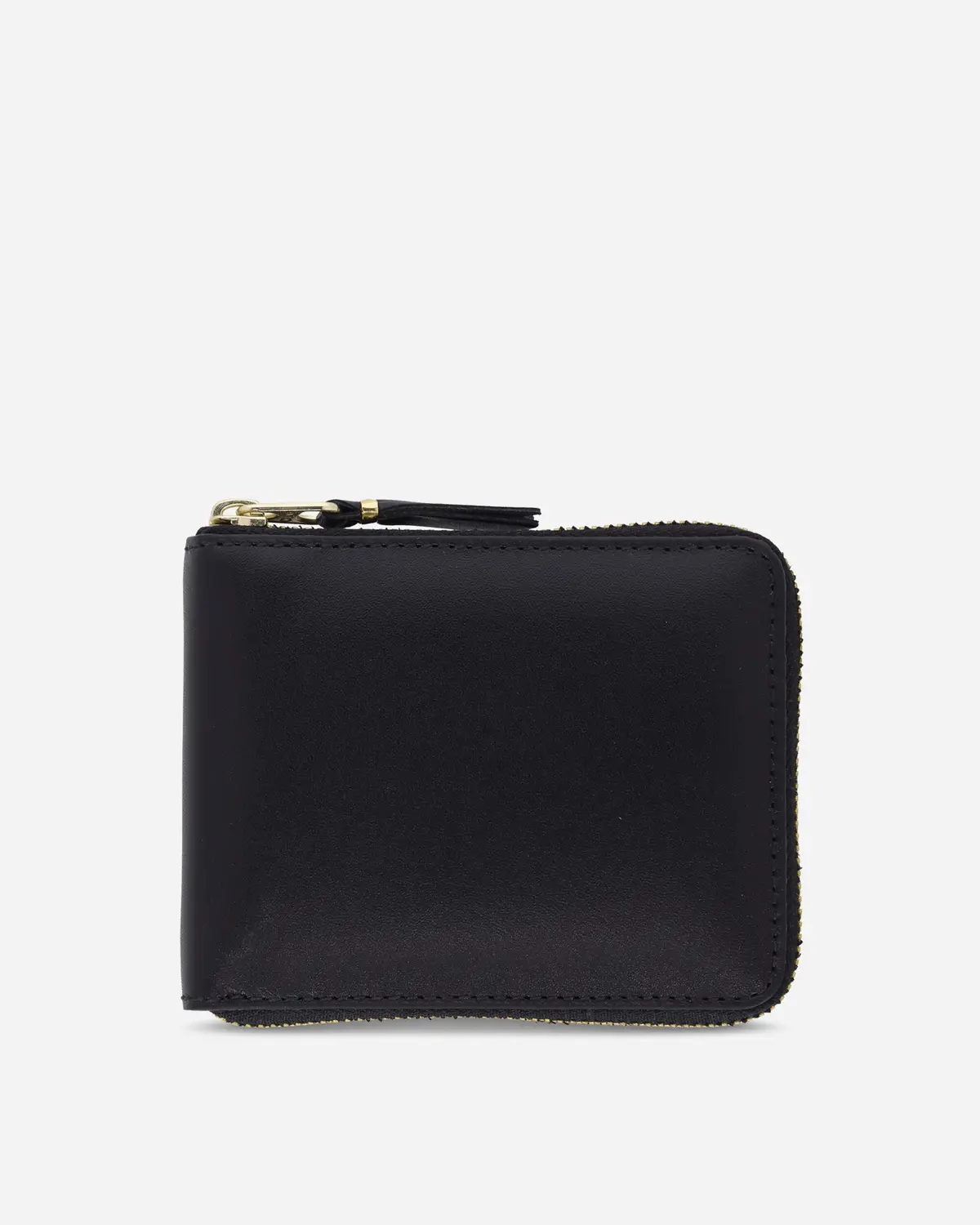 Classic Leather Full Zip Around Wallet Black 1