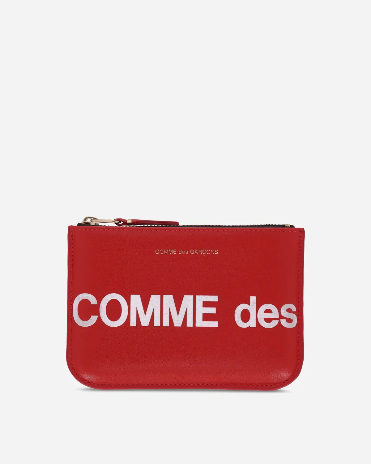 Huge Logo Zip Pouch Red 1