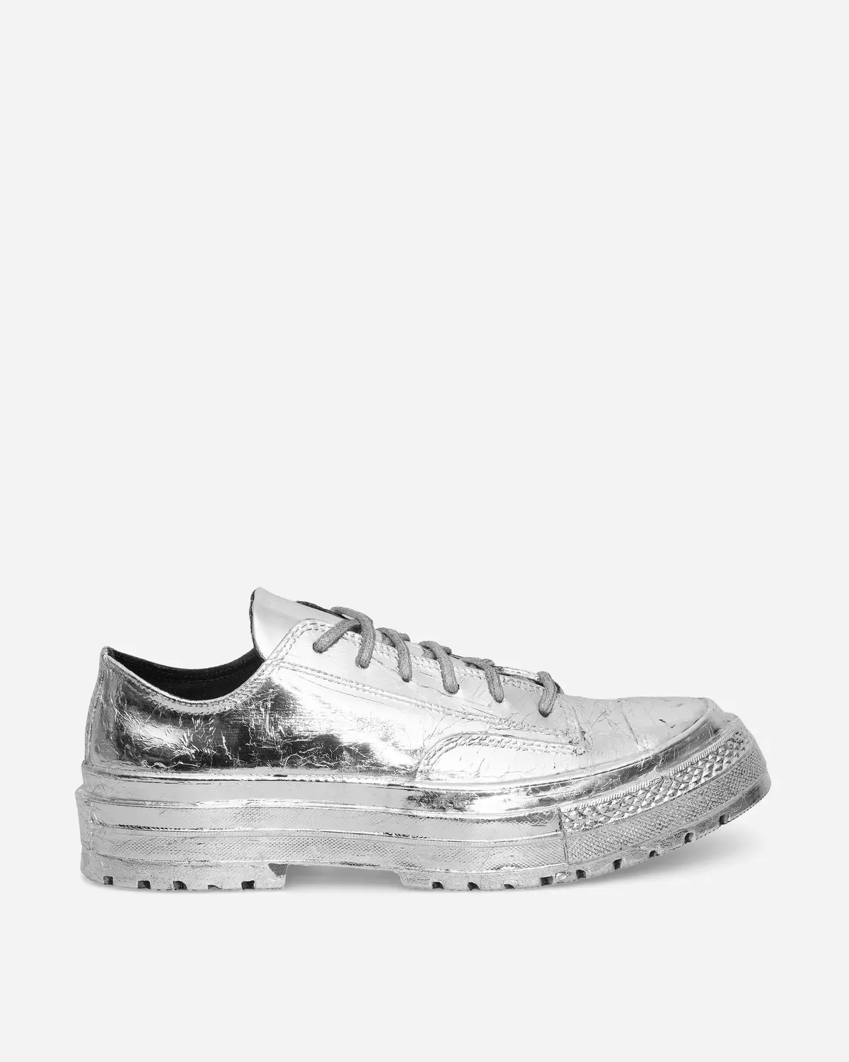 Chuck 70 National Leather Limited Edition Sneakers Silver Foil 1
