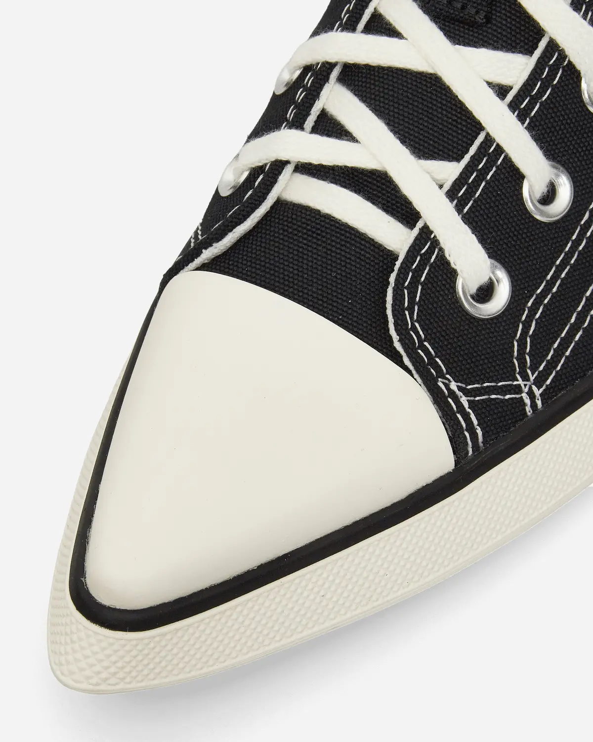 Women's Chuck 70 De Luxe Pointed Mule Heel Platform Sneakers Black 6