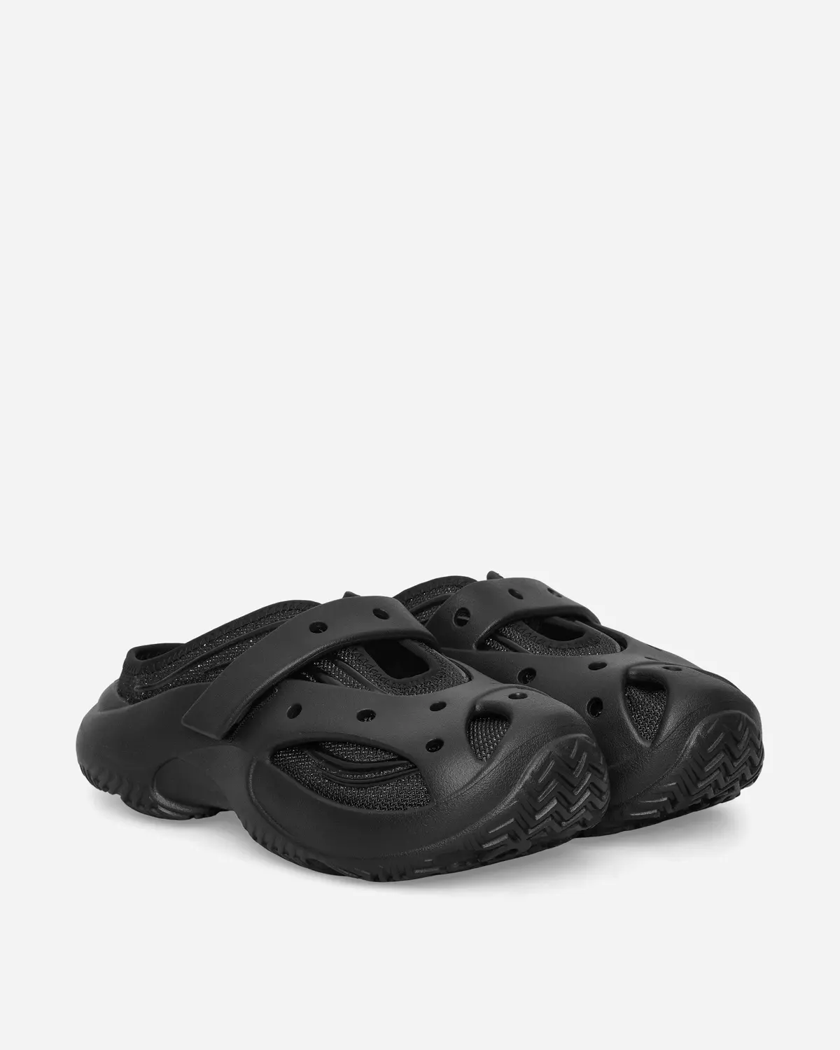 Women's Caged Mules Black 2