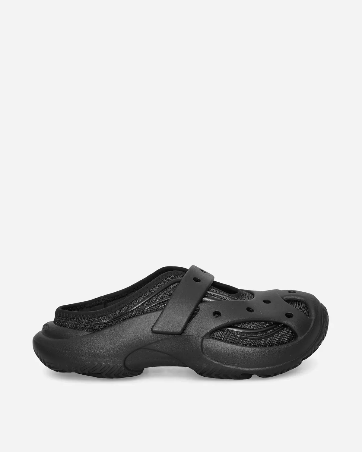 Women's Caged Mules Black 1