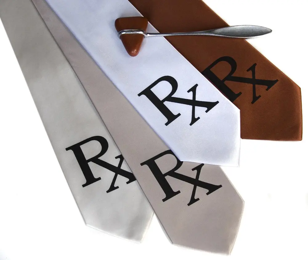 Prescription Necktie, Pharmacist Rx Tie 1