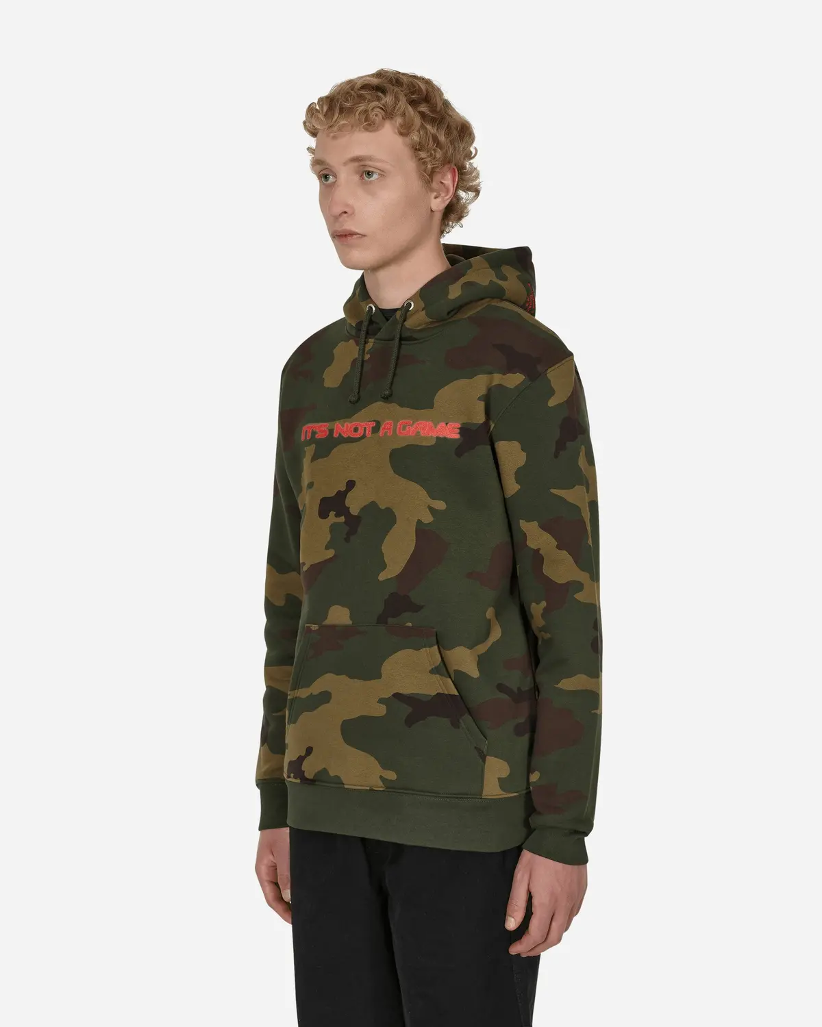 No Games Hooded Sweatshirt Green 2