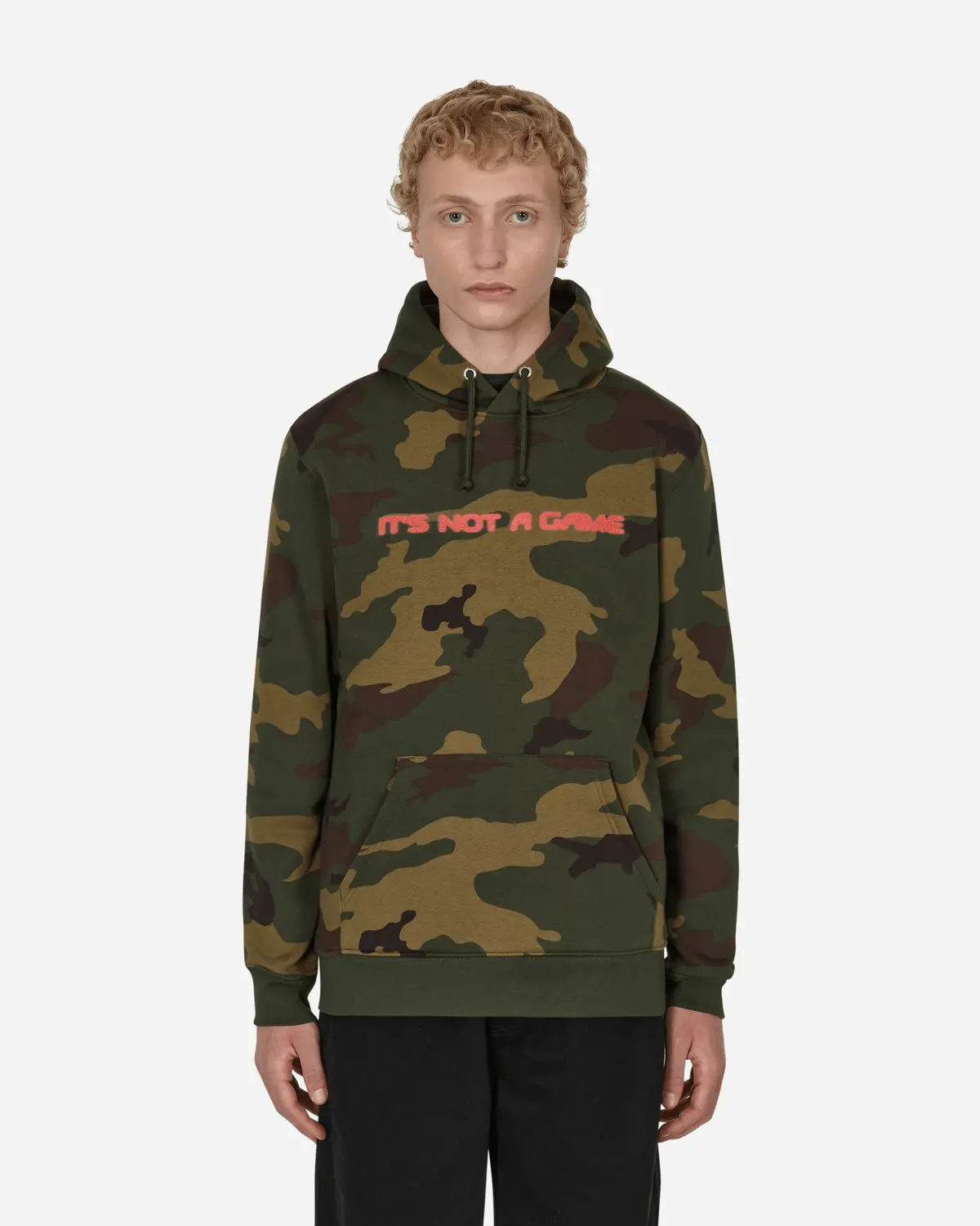 No Games Hooded Sweatshirt Green 1
