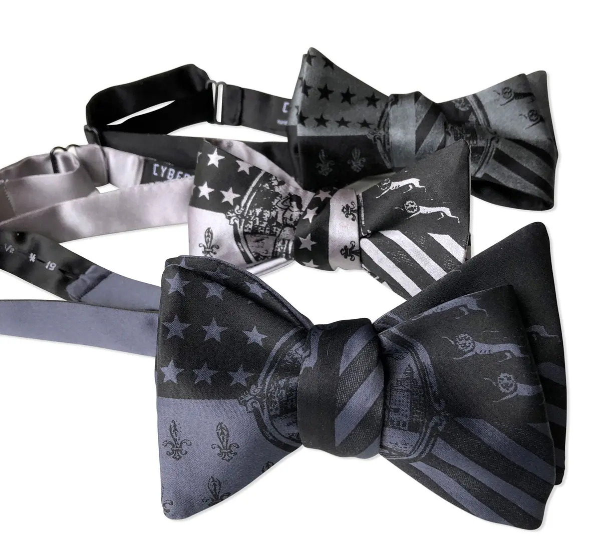Detroit City Flag Bow Tie, 1940S Historic Flag Print 1
