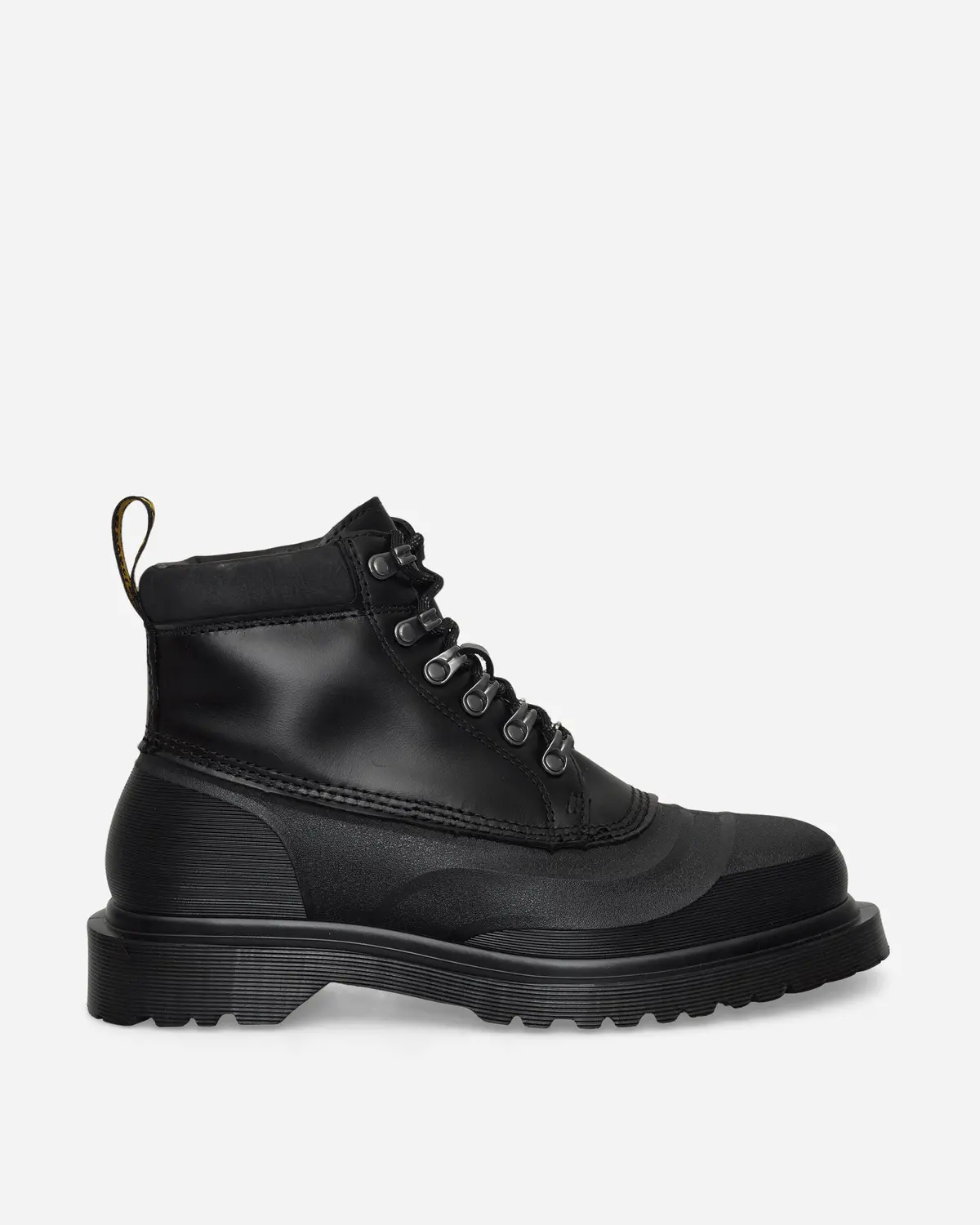 939 Sub Fleece Lined Leather Ankle Boots Black 1