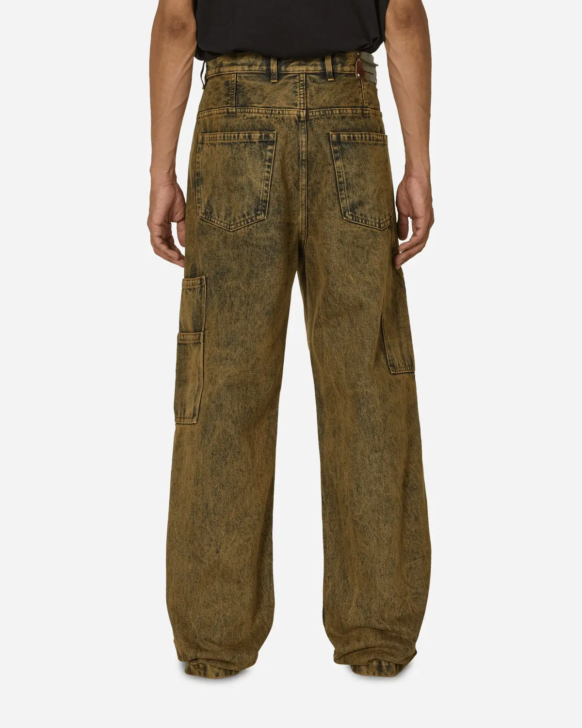 Loose Fit Denim Pants Beige 3