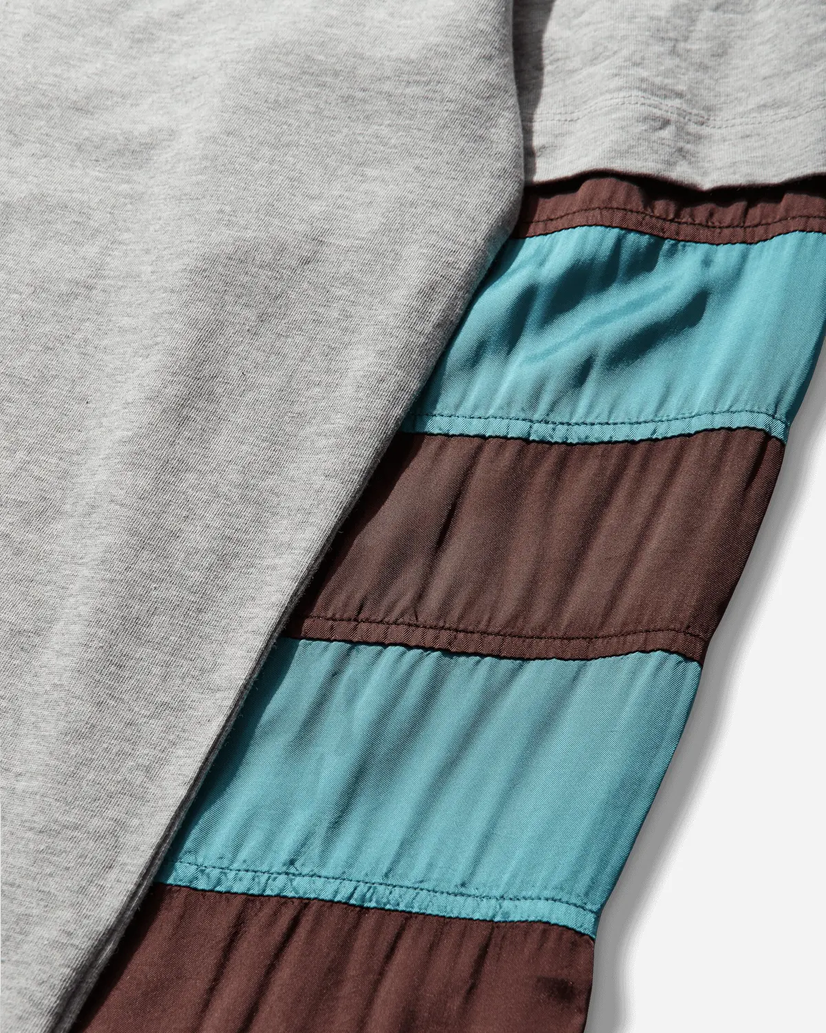 Men's Contrast Sleeves T-Shirt Grey Melange 4