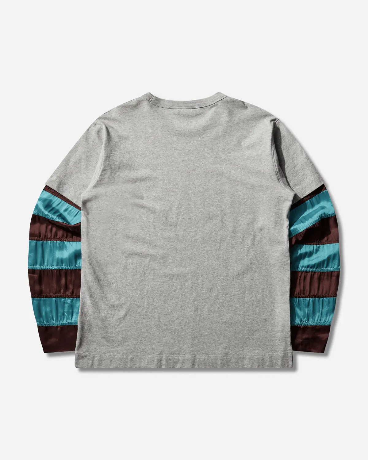 Men's Contrast Sleeves T-Shirt Grey Melange 2