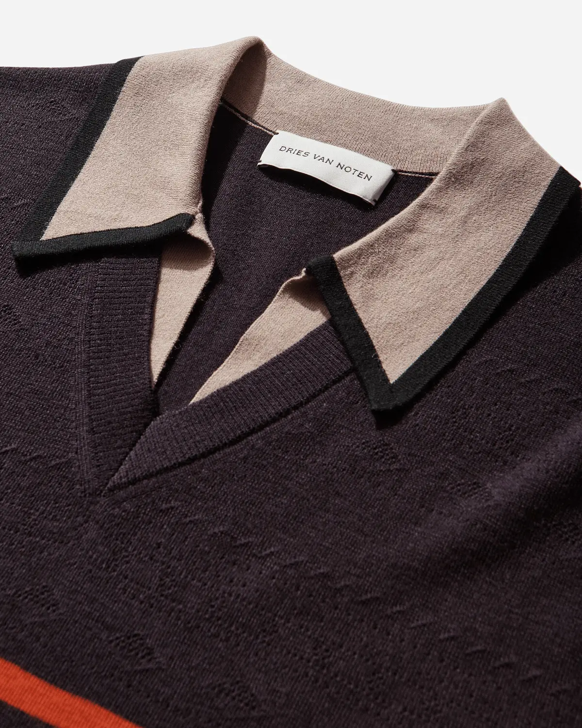Men's Merino Wool Polo Shirt Dark Purple 3