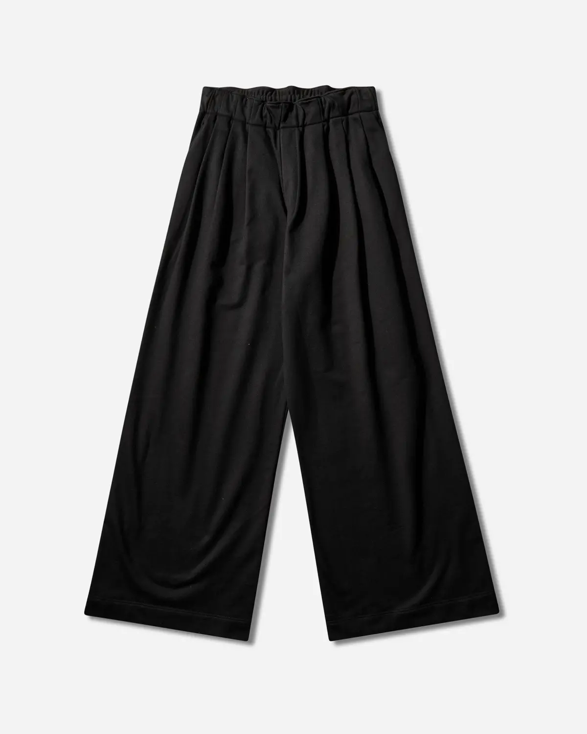 Men's Pleated Sweatpants Black 1