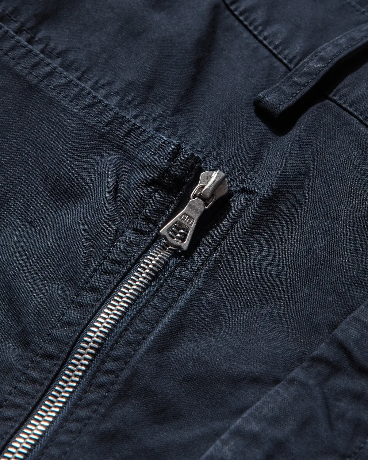 Men's Overdyed Zip Pants Navy 3