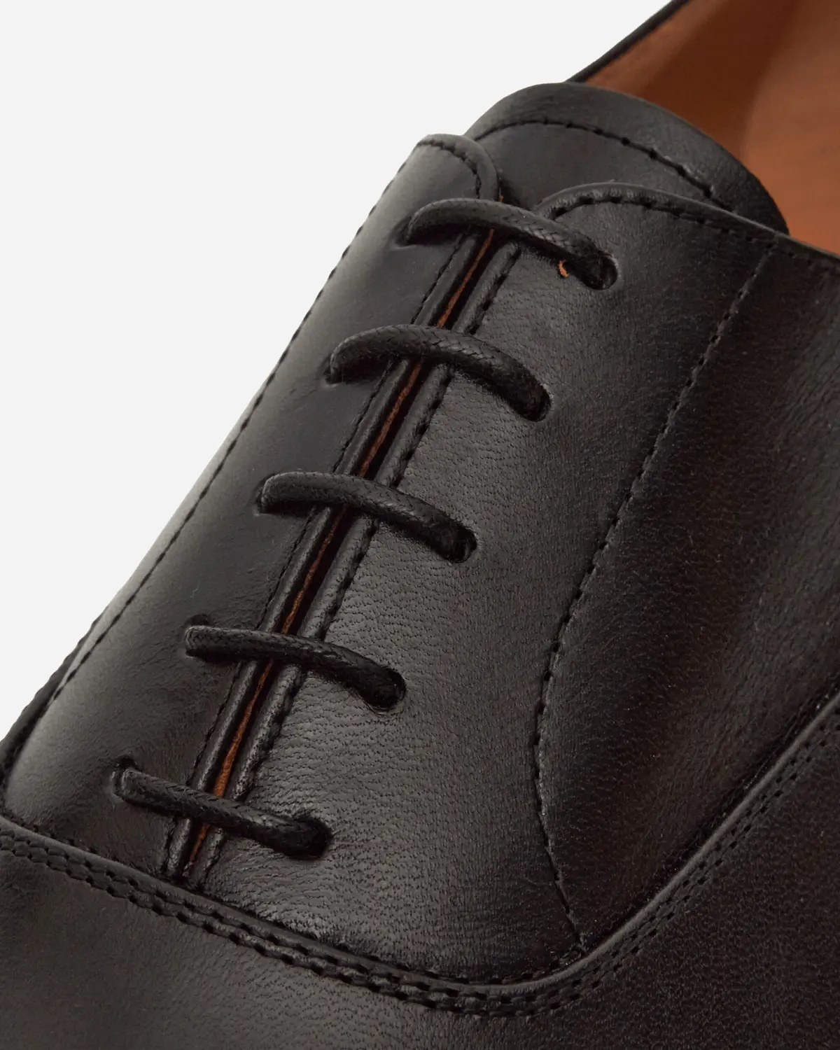 Leather Oxford Shoes Black 6