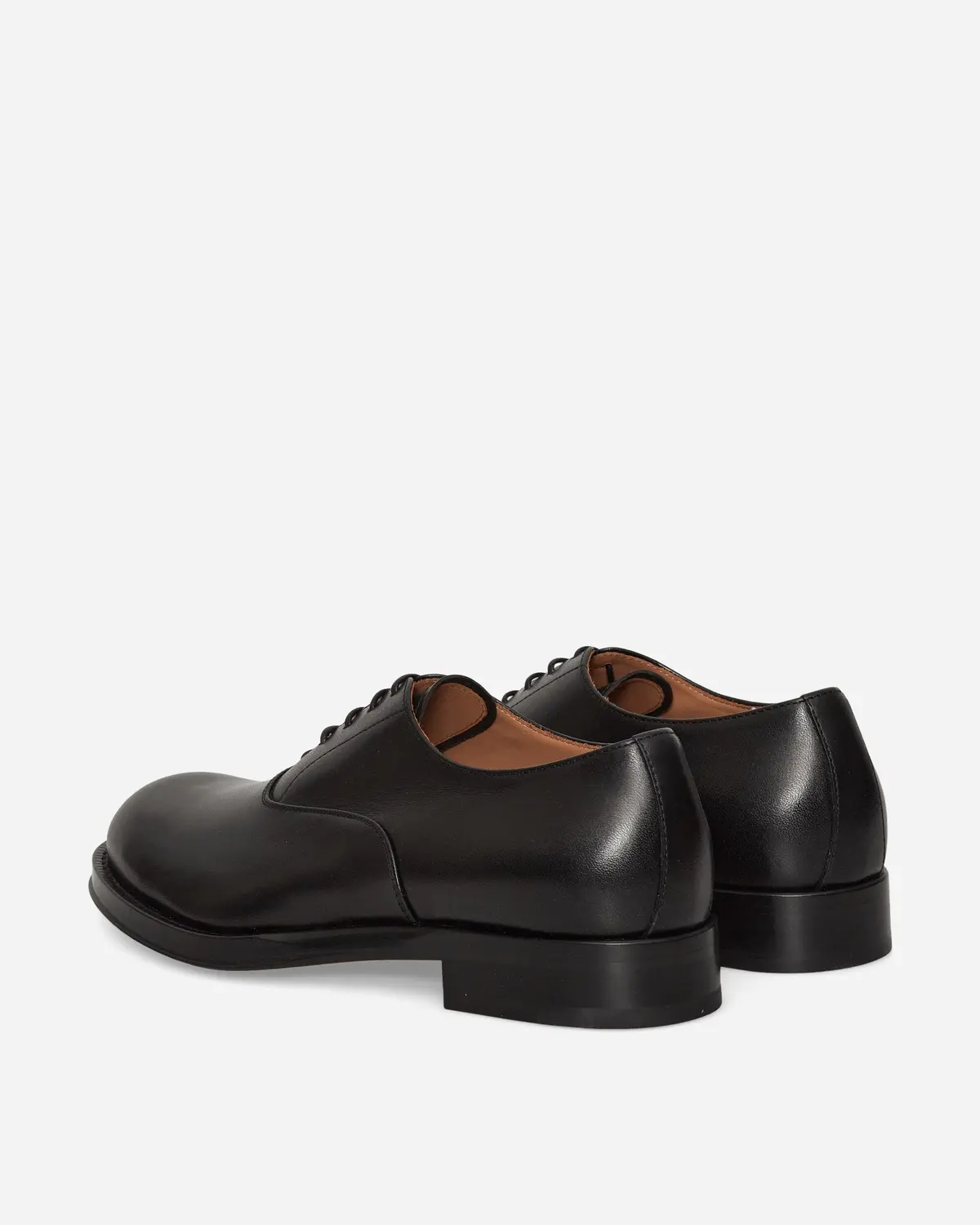 Leather Oxford Shoes Black 4