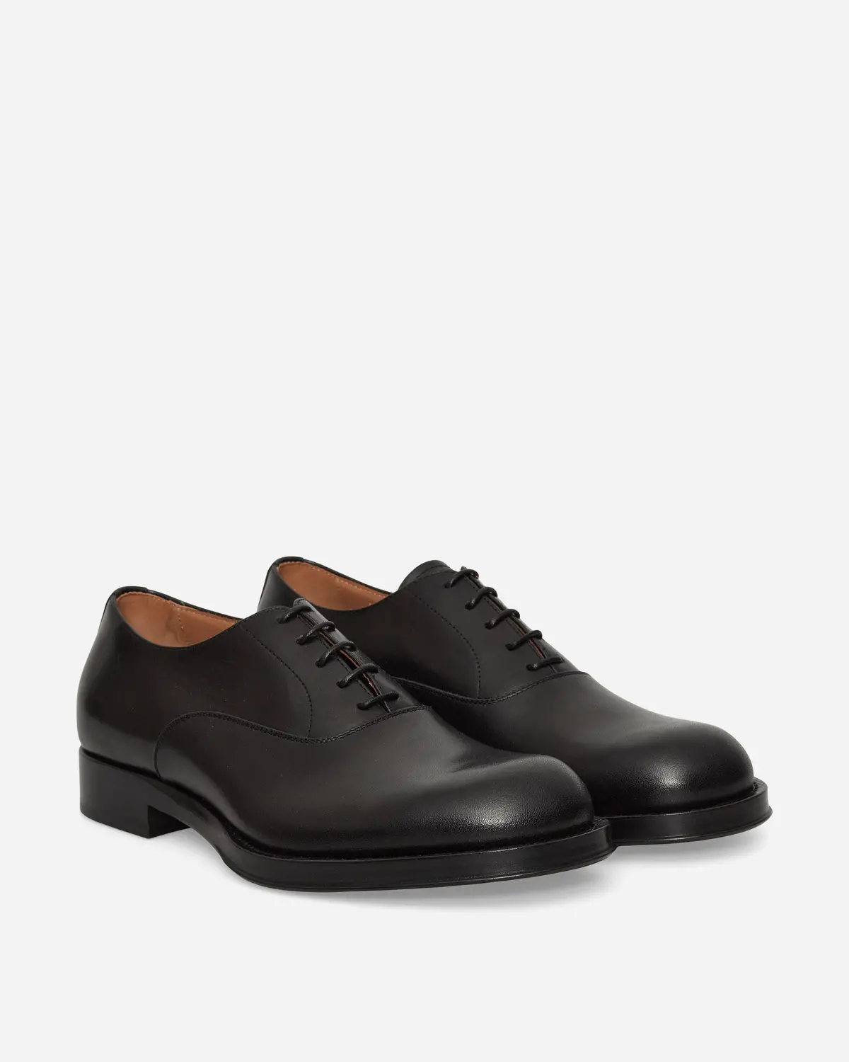 Leather Oxford Shoes Black 2