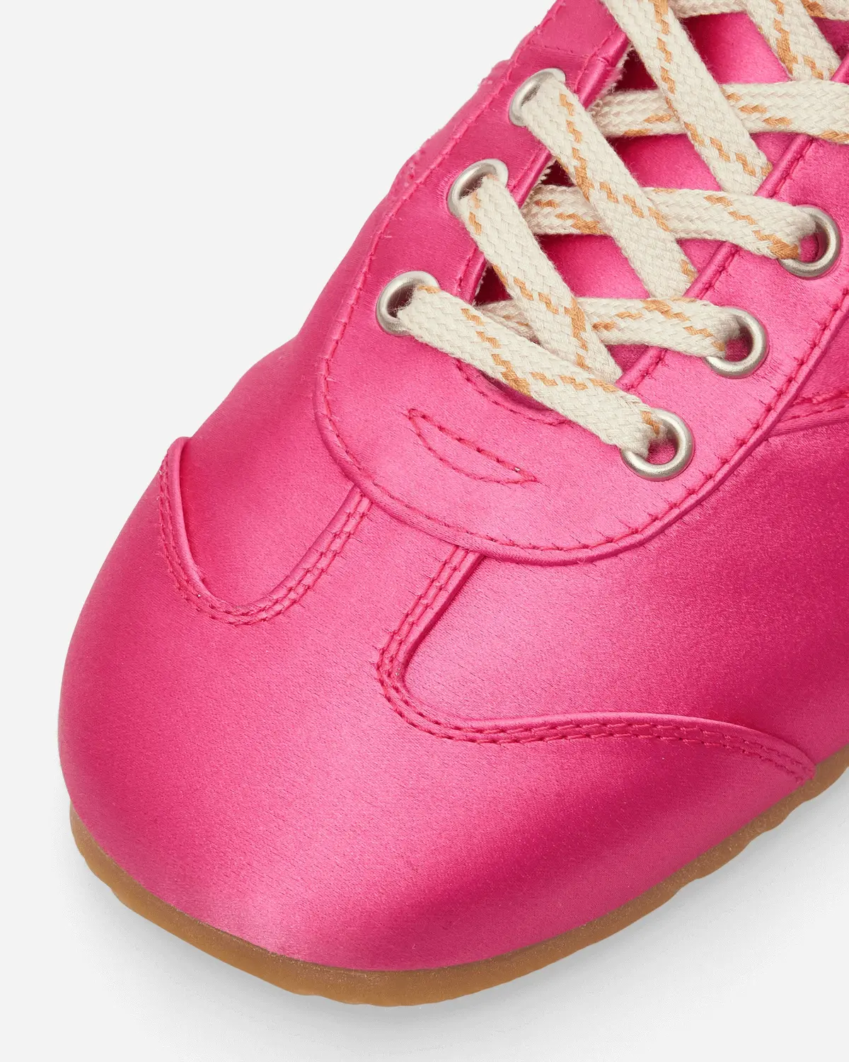 Satin High Top Sneakers Fuchsia 6