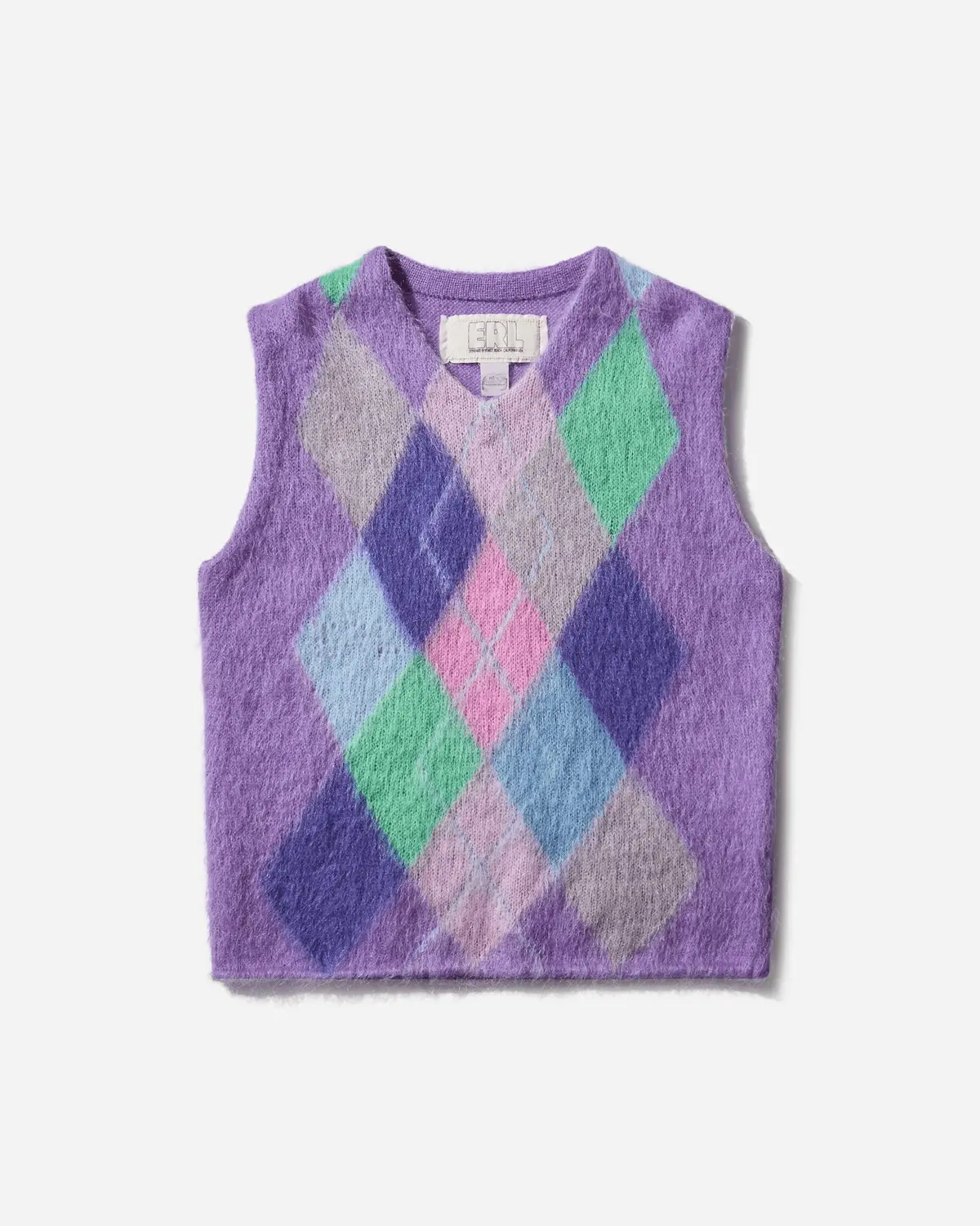 Argyle Mohair Vest Multicolor 1
