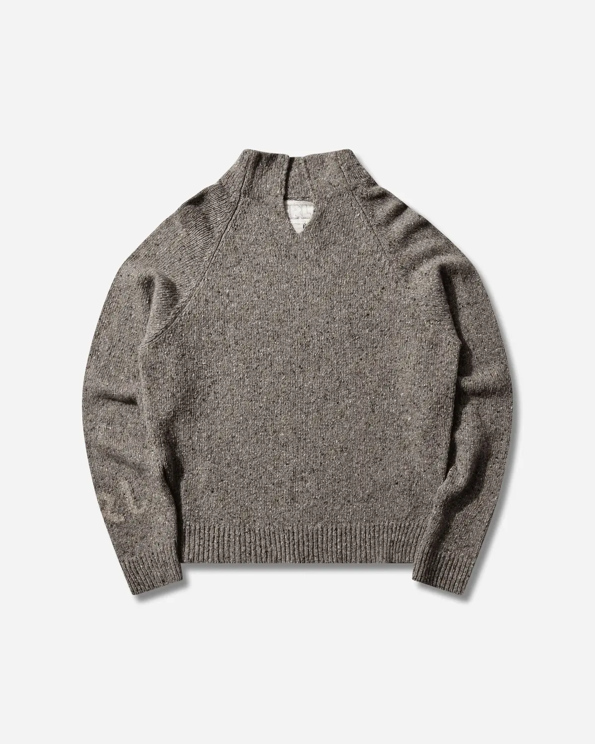 Men's Slit-Neck Sweater Grey 1