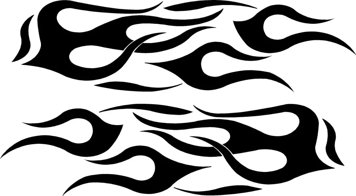 Flames Vinyl Decals For Cars & Trucks 6