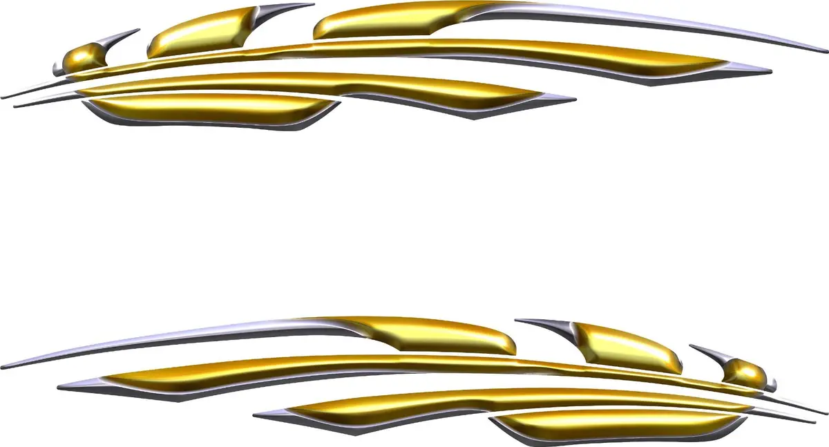 Comet Arc Vinyl Decals – Set Of 2 For Cars & Trucks 4