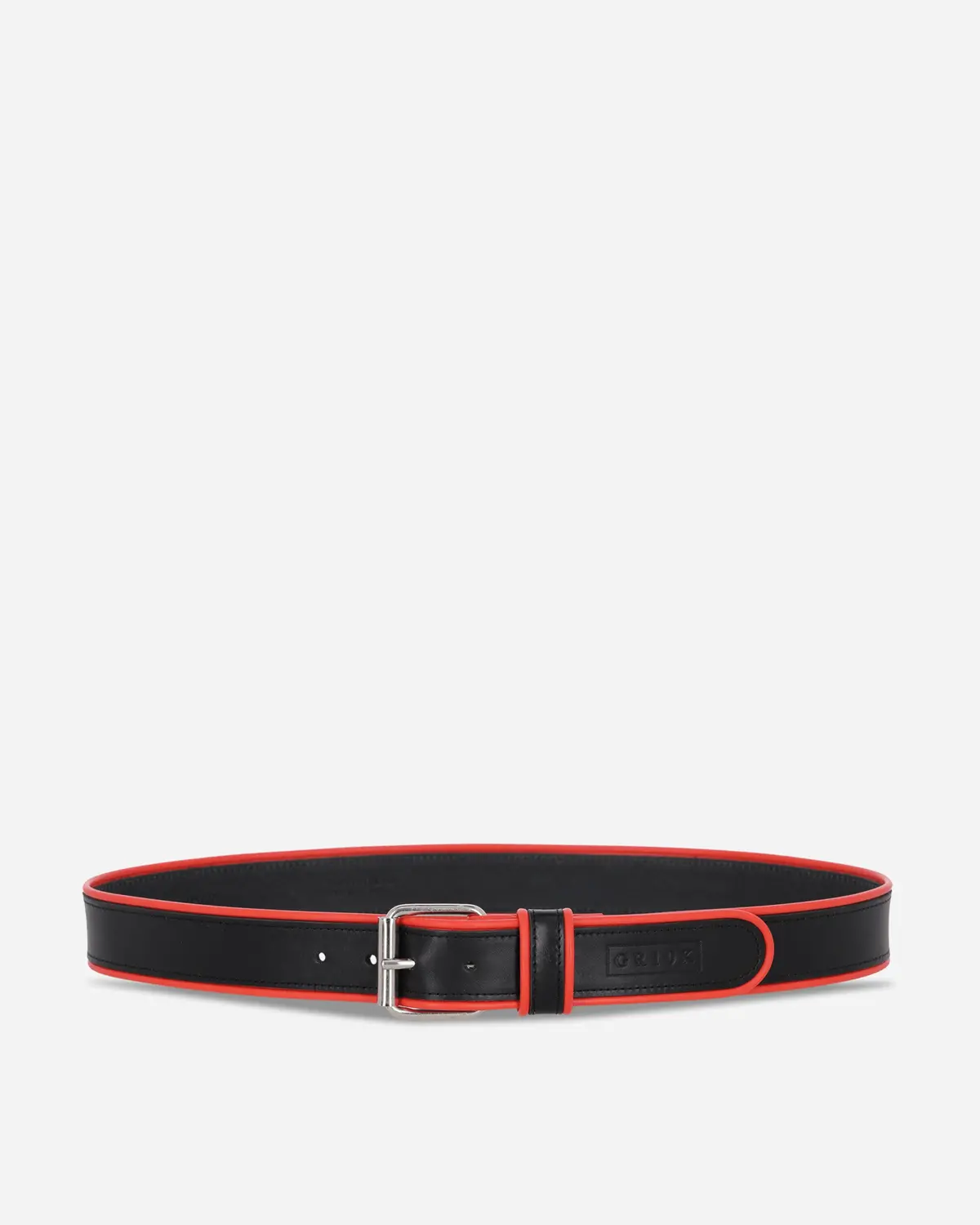 Piping Leather Belt Black 1