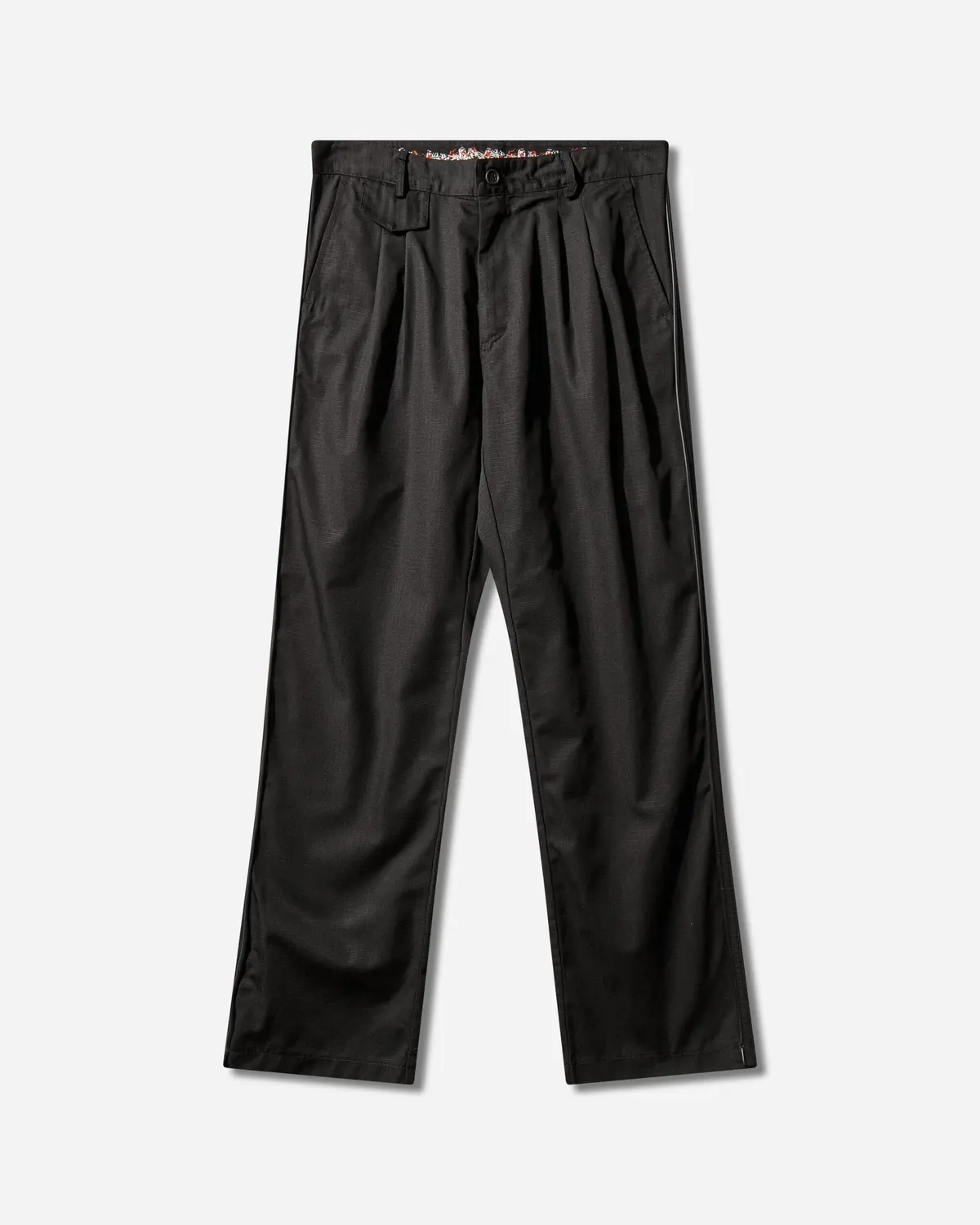 Men's Piping Ripstop Pants Black 1