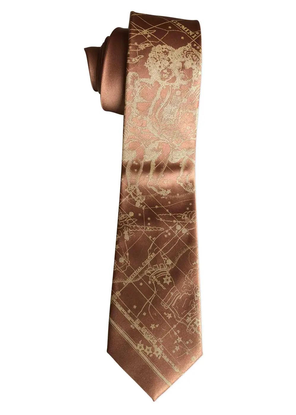 Gemini Necktie, The Twins. Zodiac Constellation Star Chart Tie 10