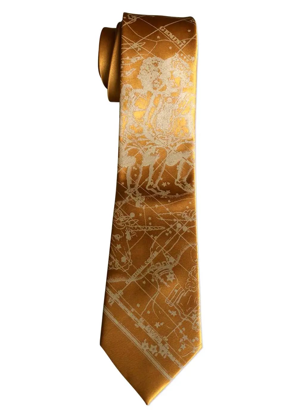 Gemini Necktie, The Twins. Zodiac Constellation Star Chart Tie 9