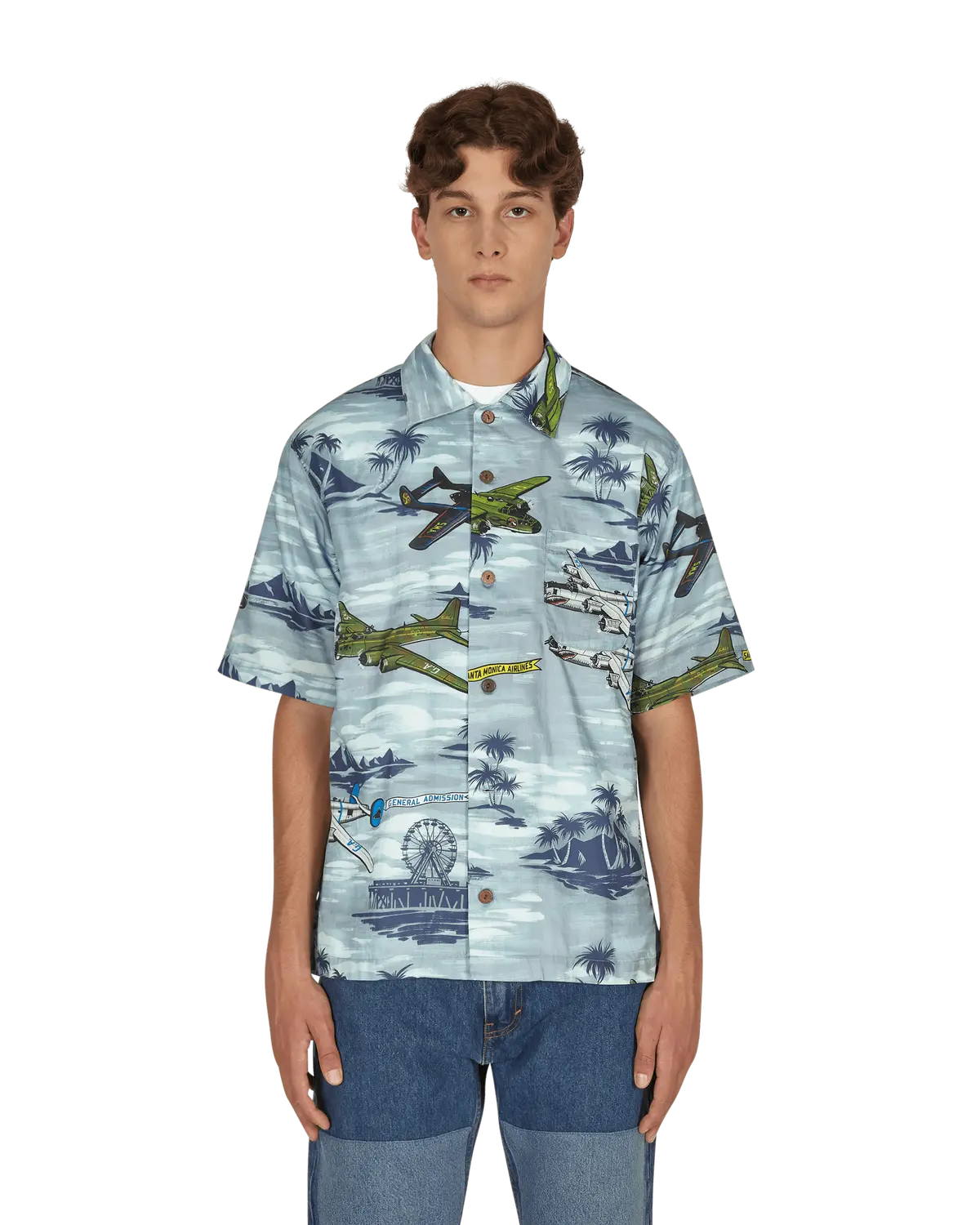 Santa Monica Airlines Bomber Plane Shirt Multicolor 2