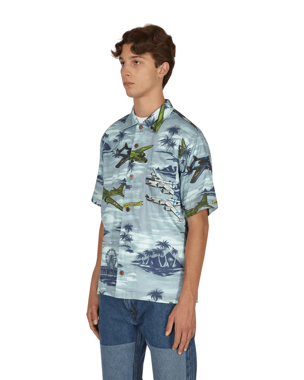 Santa Monica Airlines Bomber Plane Shirt Multicolor 3