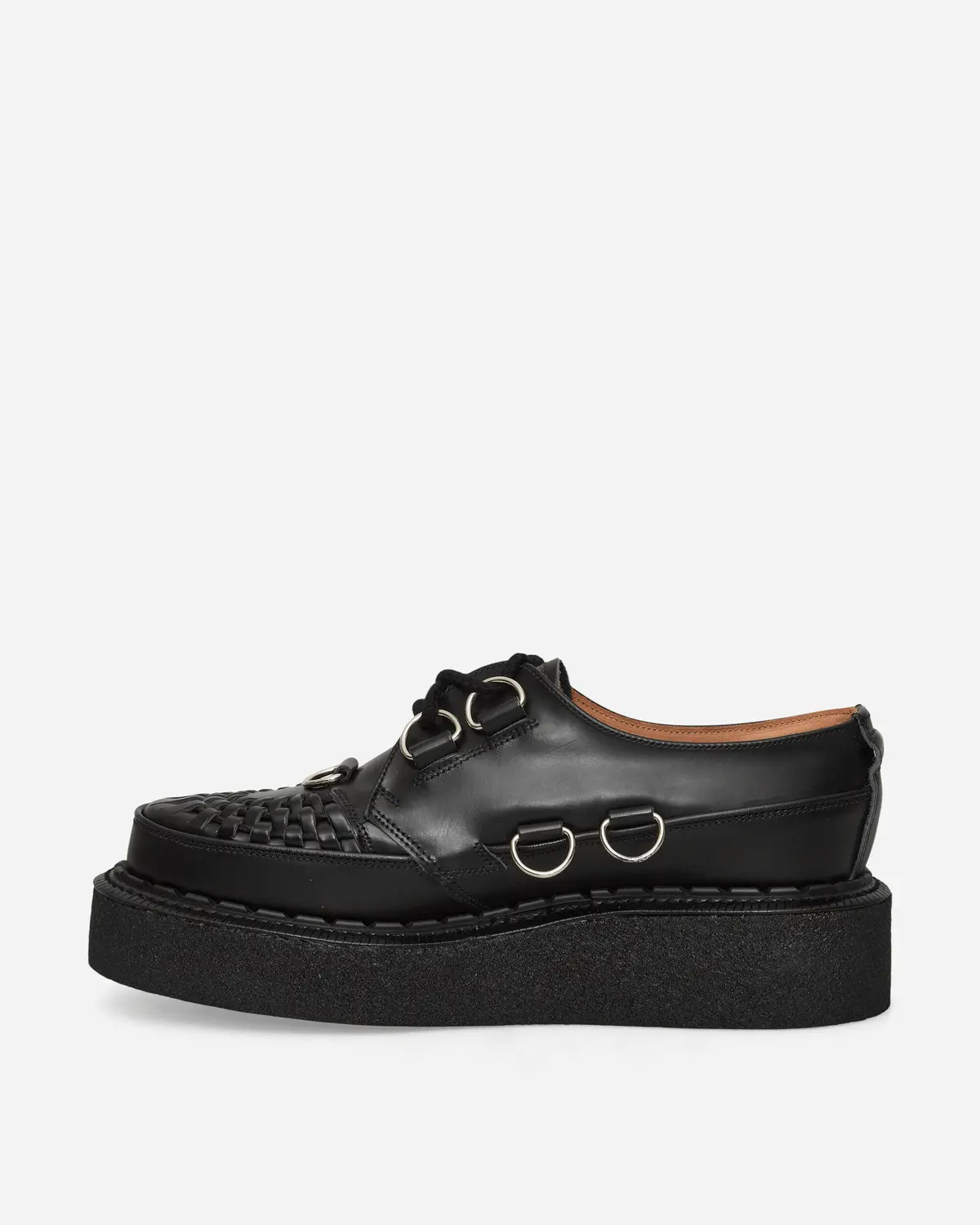 D-Ring Tie Skipton Creepers Black 3