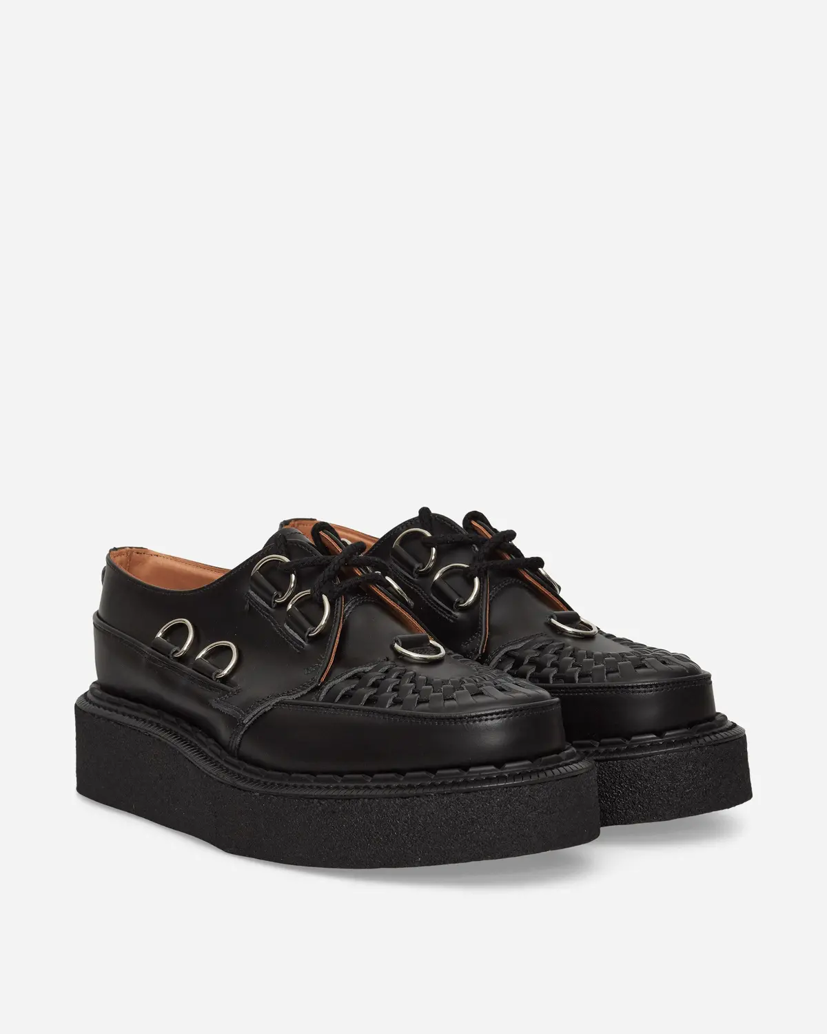 D-Ring Tie Skipton Creepers Black 2