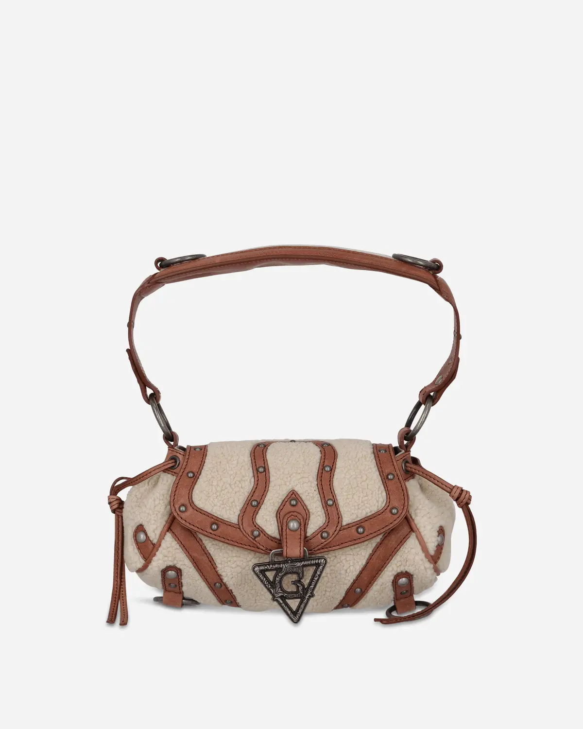 Mini Claudia Fur Bag Off White 1