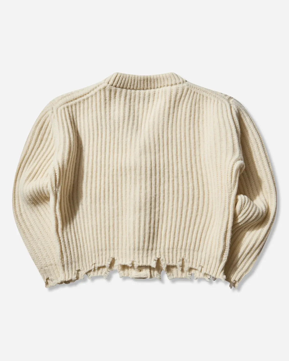 Women's Frayed Cardigan Warm Milk 2