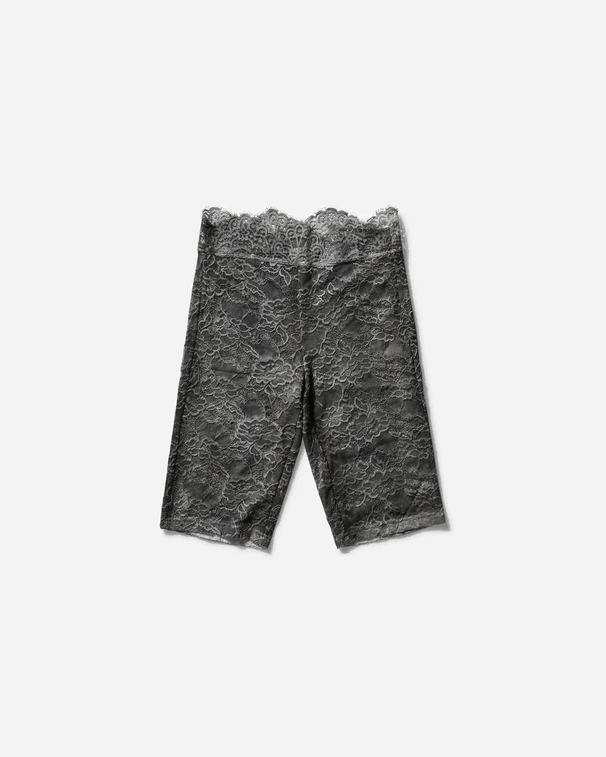 Women's Lace Biker Shorts Washed Out Black 1