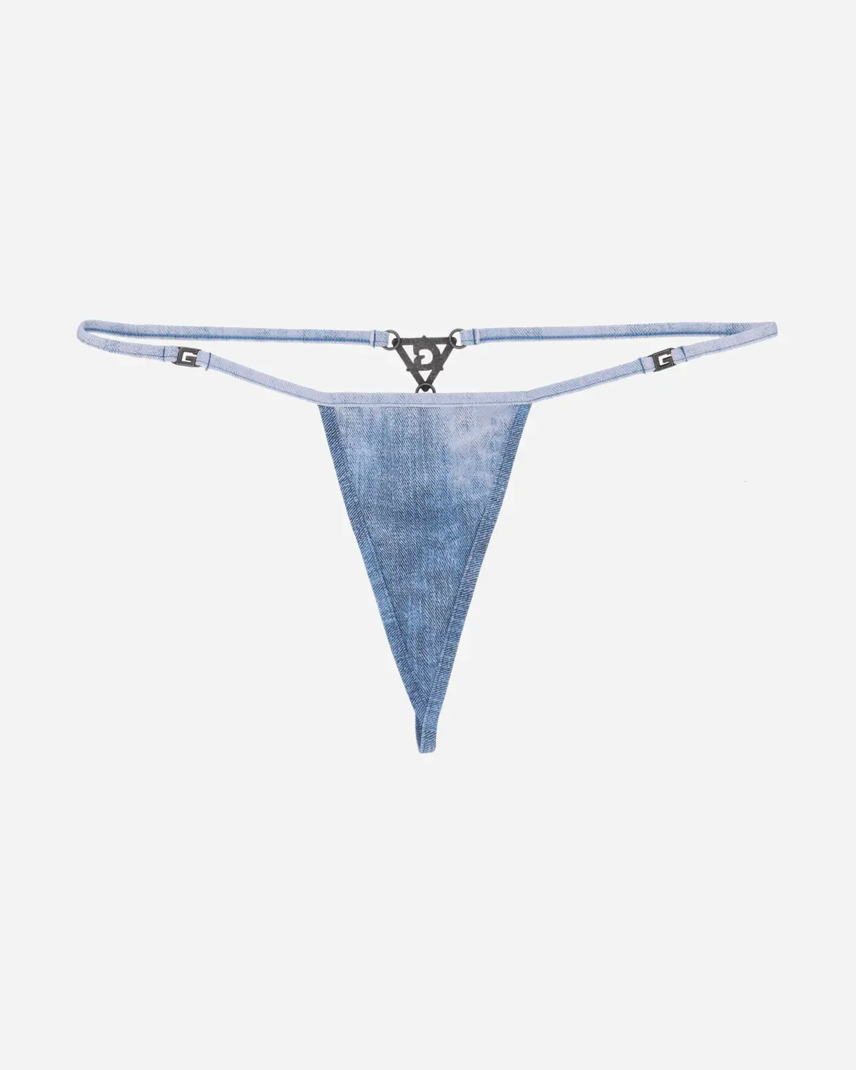 Women's Triangle Thong Denim 1