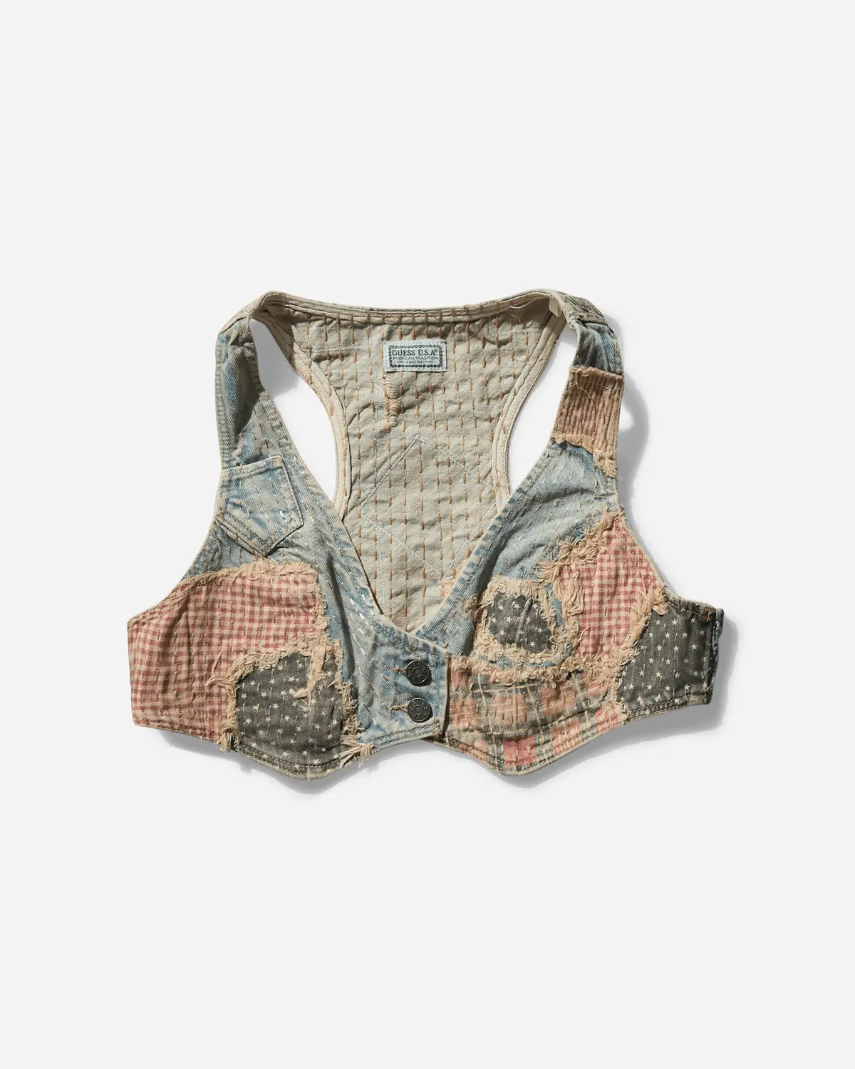 Women's Vintage Denim Top Light Wash 1