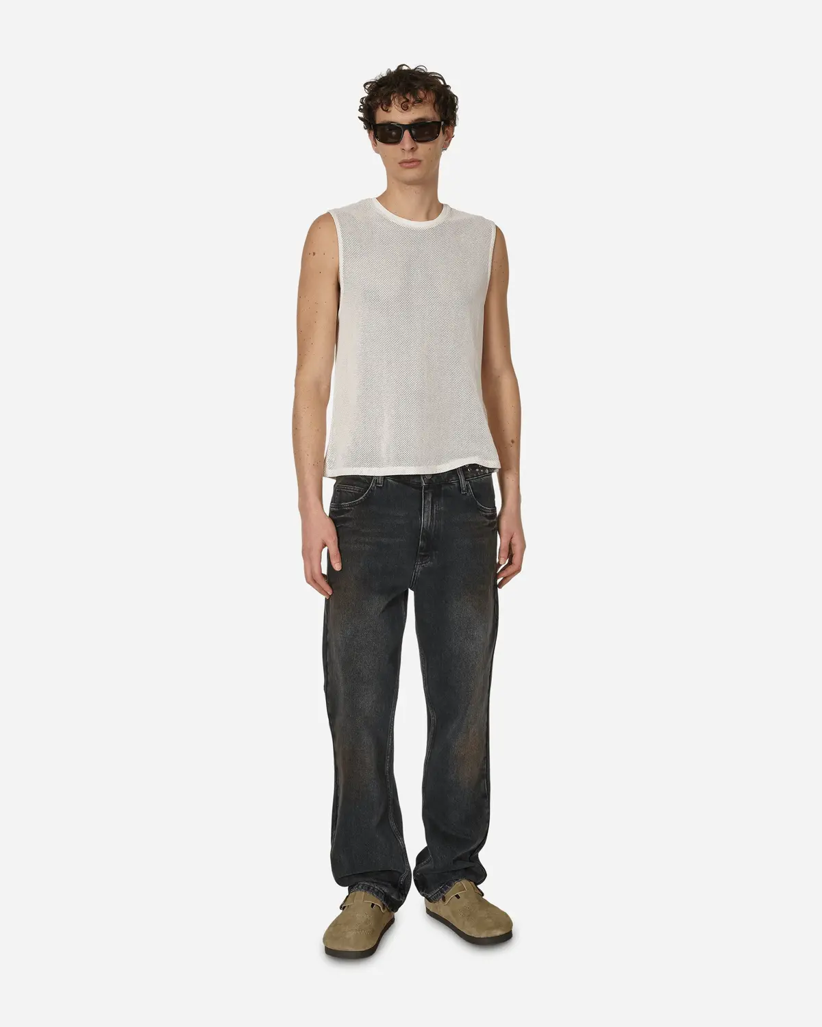 Embellished Flare Pants Aged Black Wash 4