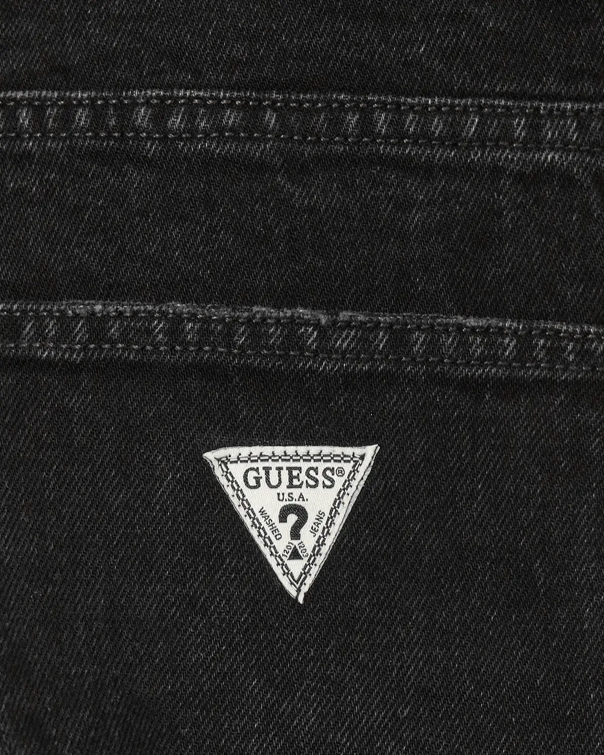 Straight Denim Pants Black 5