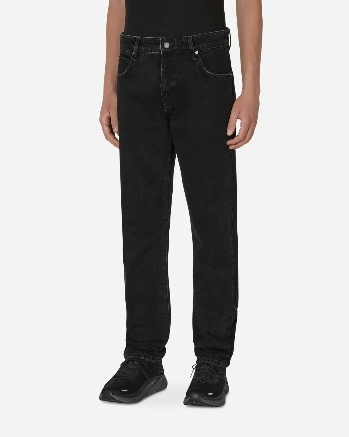 Straight Denim Pants Black 1