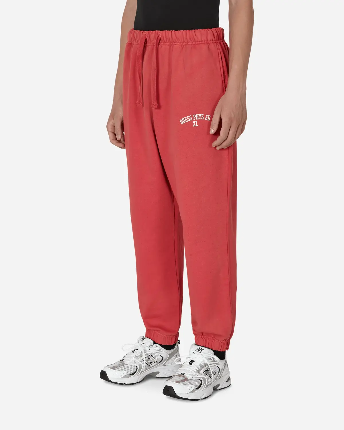 Washed Terry Sweatpants Red 2