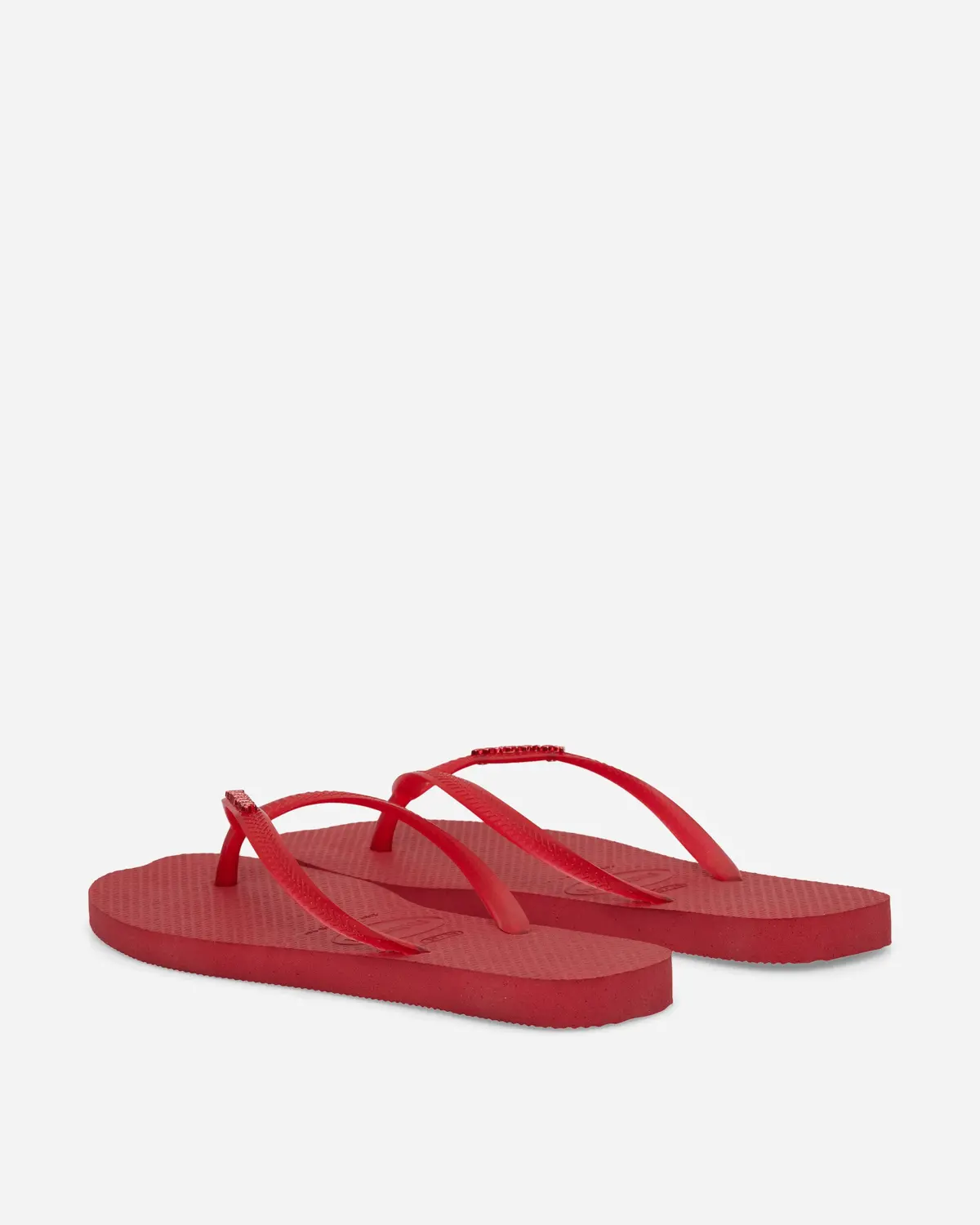 Women's Slim Split Flip Flops Red 4