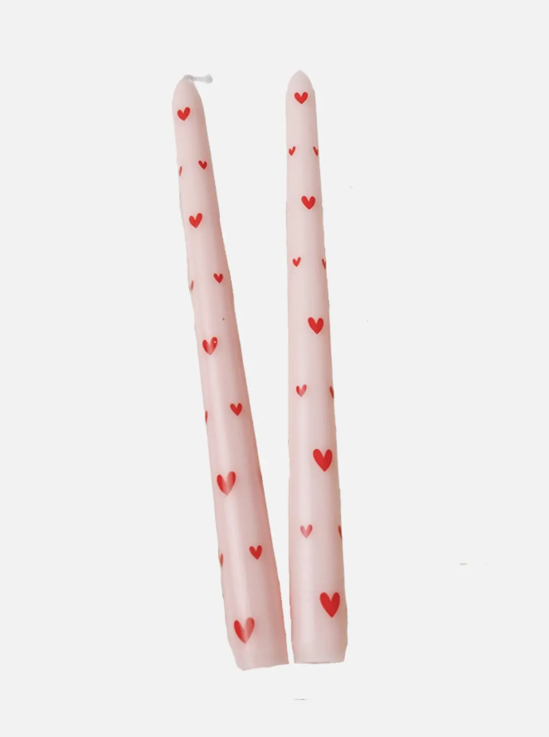 Heart Taper Candles | Set Of 2 1