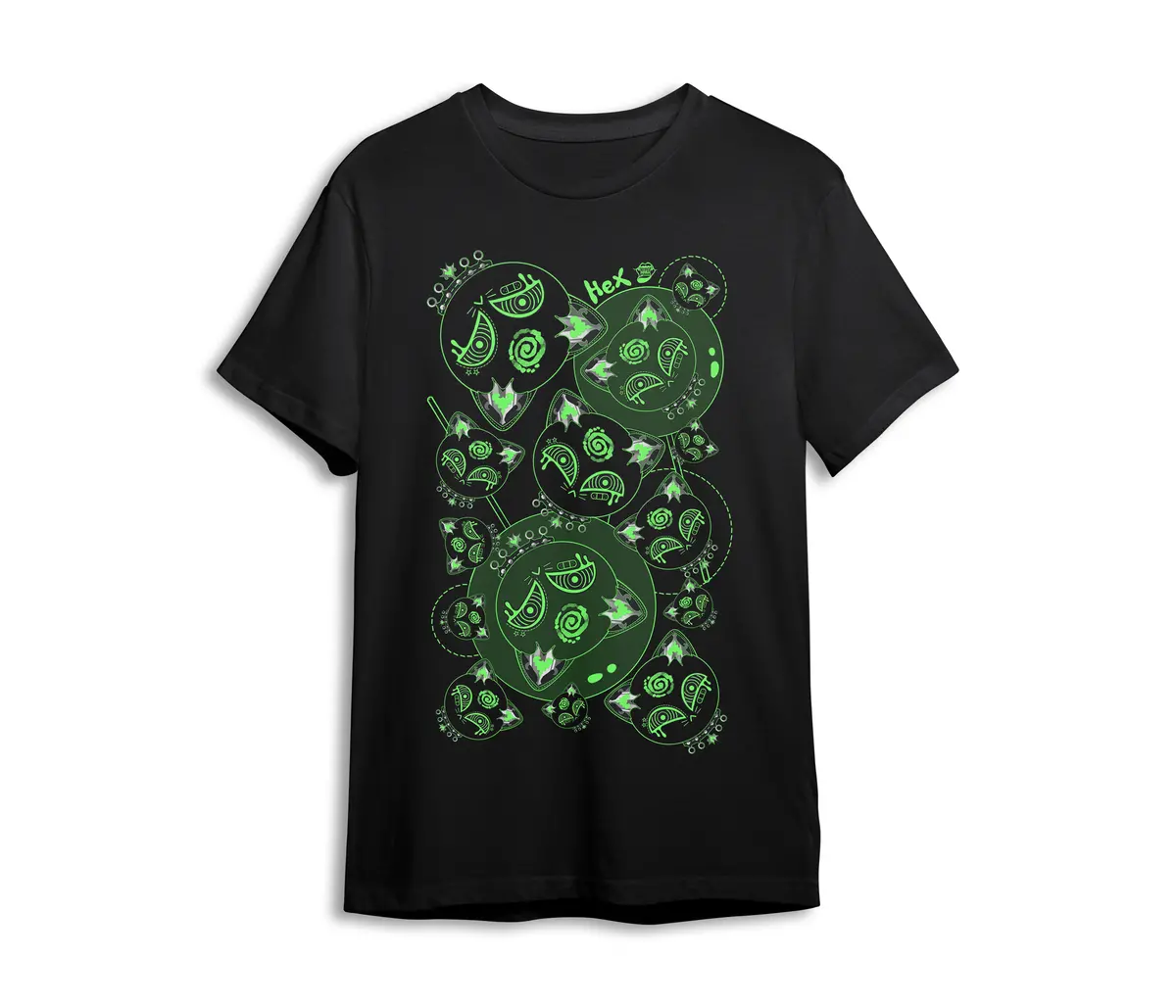 Hex Cursed Cat T-Shirt 1