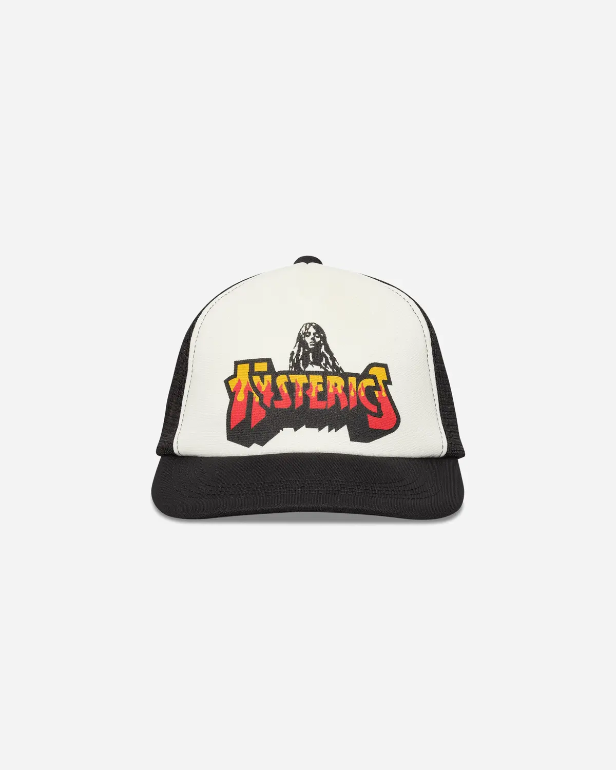 Bad Ass Fire Logo Mesh Cap Black 2