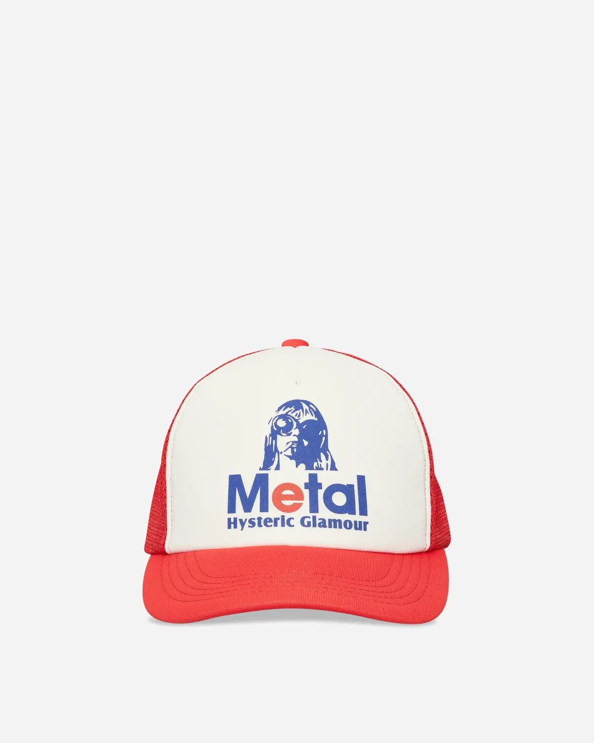 Metal Woman Mesh Cap Red 1