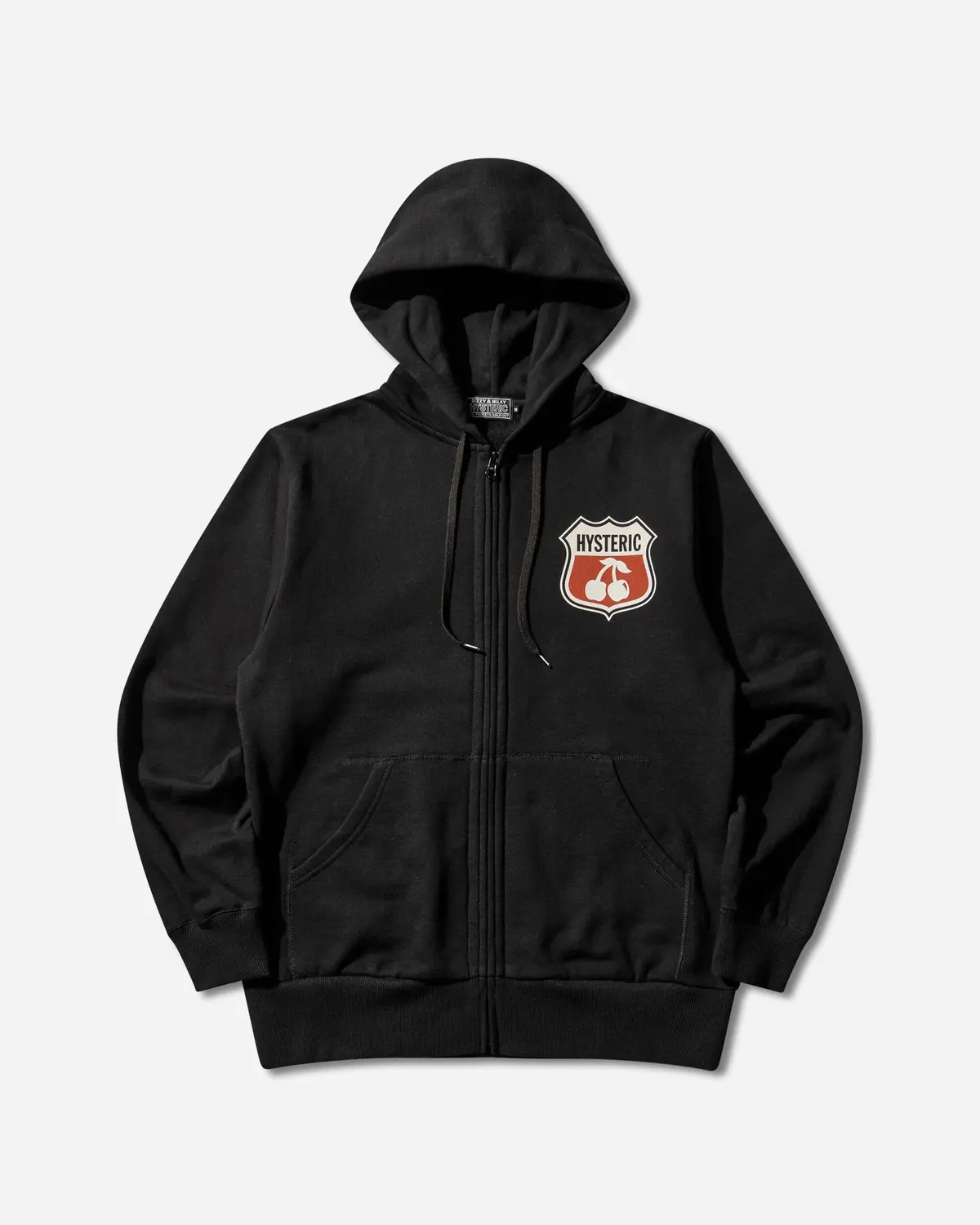 Men's Hysteric Cherry Zip Hoodie Black 1