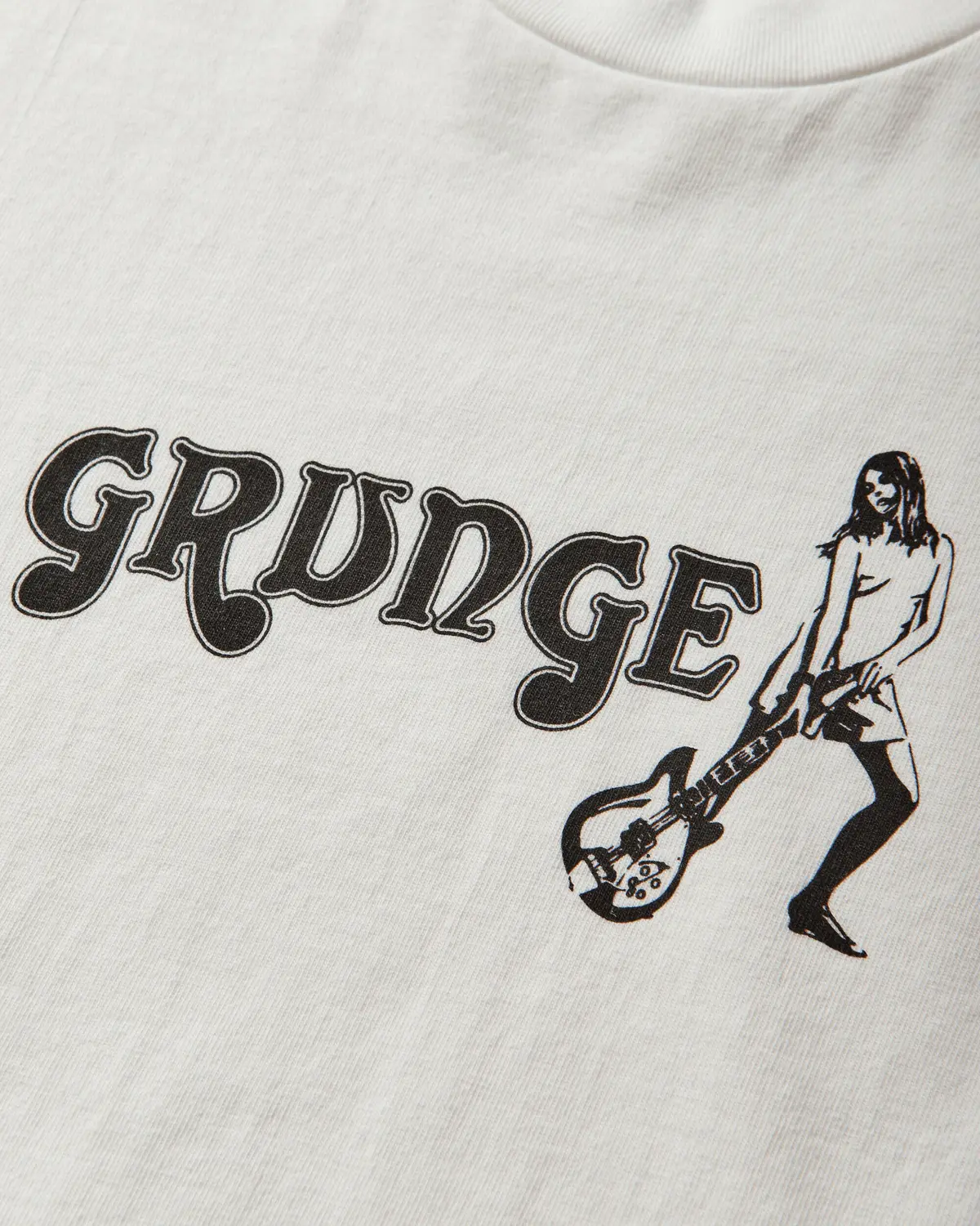 Men's Grunge Longsleeve T-Shirt White 3