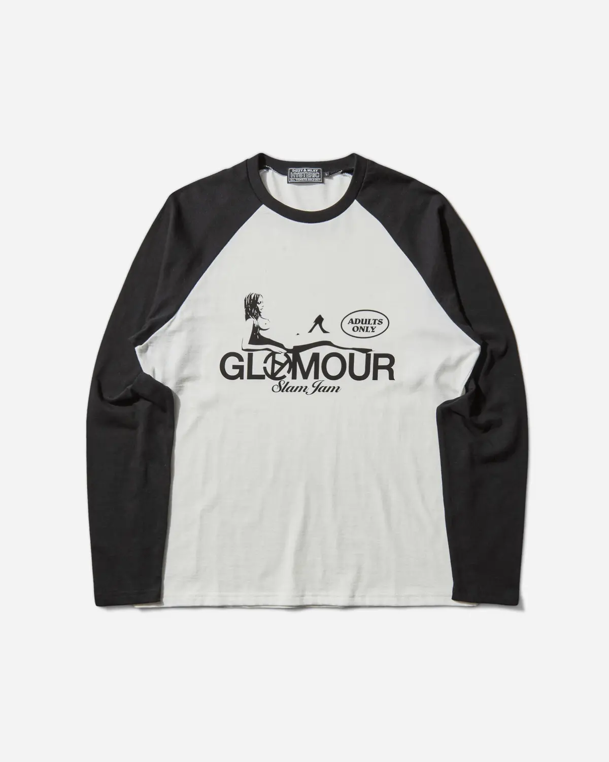Slam Jam Hysteric Angels Raglan Longsleeve T-Shirt White / Black 1
